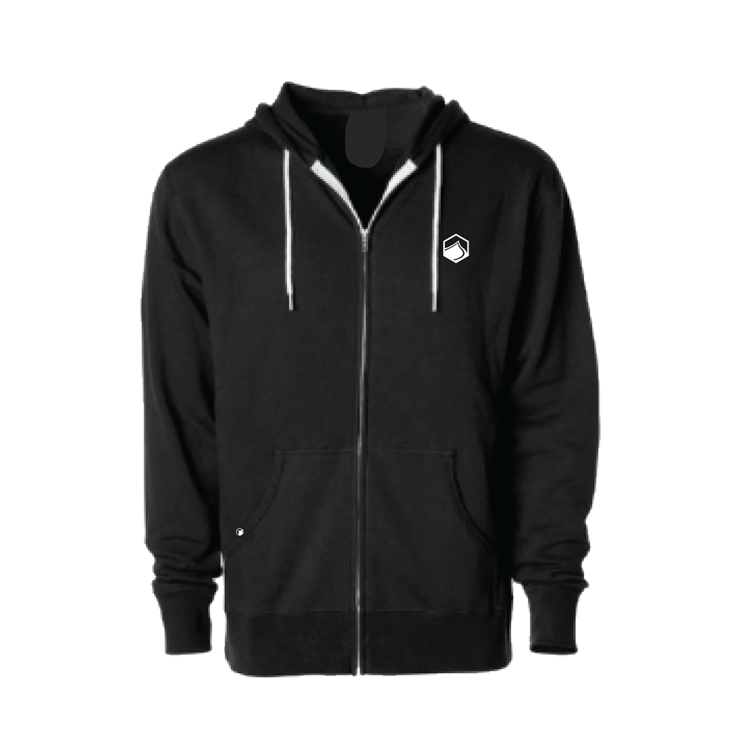 hex icon black zip hoody LG