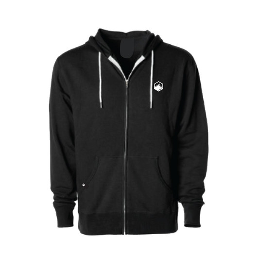 hex icon black zip hoody LG